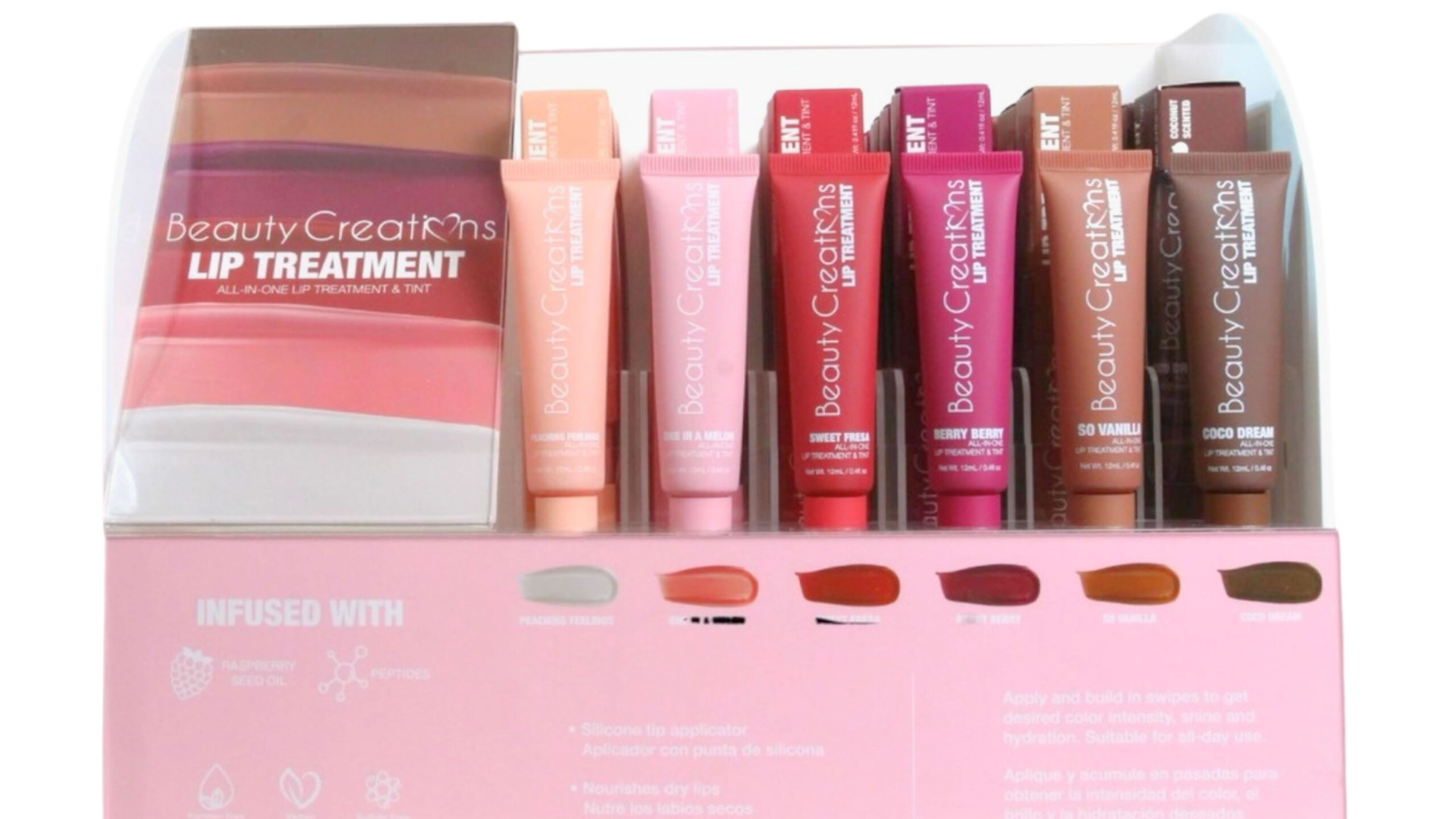 serie lip treatment & tint (6 piezas) | beauty creations serie lip treatment & tint (6 piezas) | beauty creations